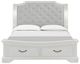 New Classic® Home Furnishings Lyndhurst 4-Piece Vintage White King Panel Bedroom Set-2