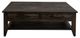 International Furniture Direct Dark Teak Stained Dark Cocktail Table-1