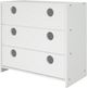 Donco Kids Circles White 3 Drawer Chest-0