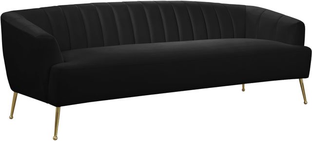 Meridian Furniture Tori Black Velvet Sofa-0