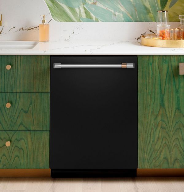 Cafe 24" Fingerprint Resistant Matte Black Top Control Built In Dishwasher
