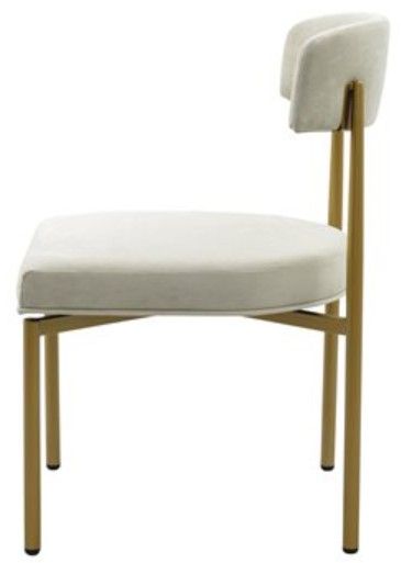 YHD Ivory/Bronze Grace Dining Chair-2