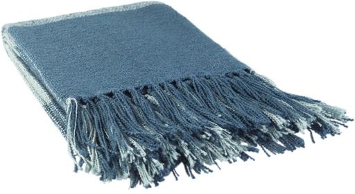 Surya Bufflonne Bright Blue 50"x60" Throw Blanket-2