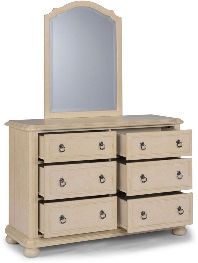 homestyles® Provence Antiqued White Dresser and Mirror-4