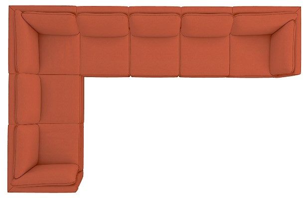 La-Z-Boy® Montrose 7-Piece Spice L-Shape Sectional-3