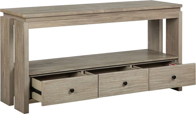 Magnussen Home® Conrad Stone Harbor Grey Rectangular Sofa Table-1