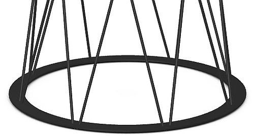 Amisco Customizable Calypso Solid Ash 42" Round Coffee Table-2