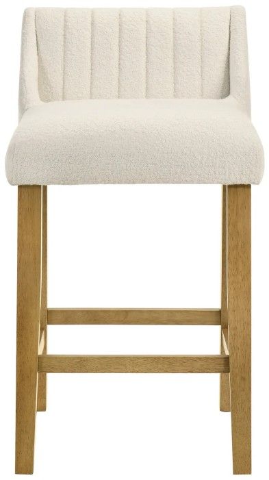 Armen Living Fauna 3-Piece Amber Glow/White Counter Stool Set-2