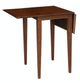 John Thomas Furniture® Dining Essentials Espresso Small Drop Dining Table with Black Base-1