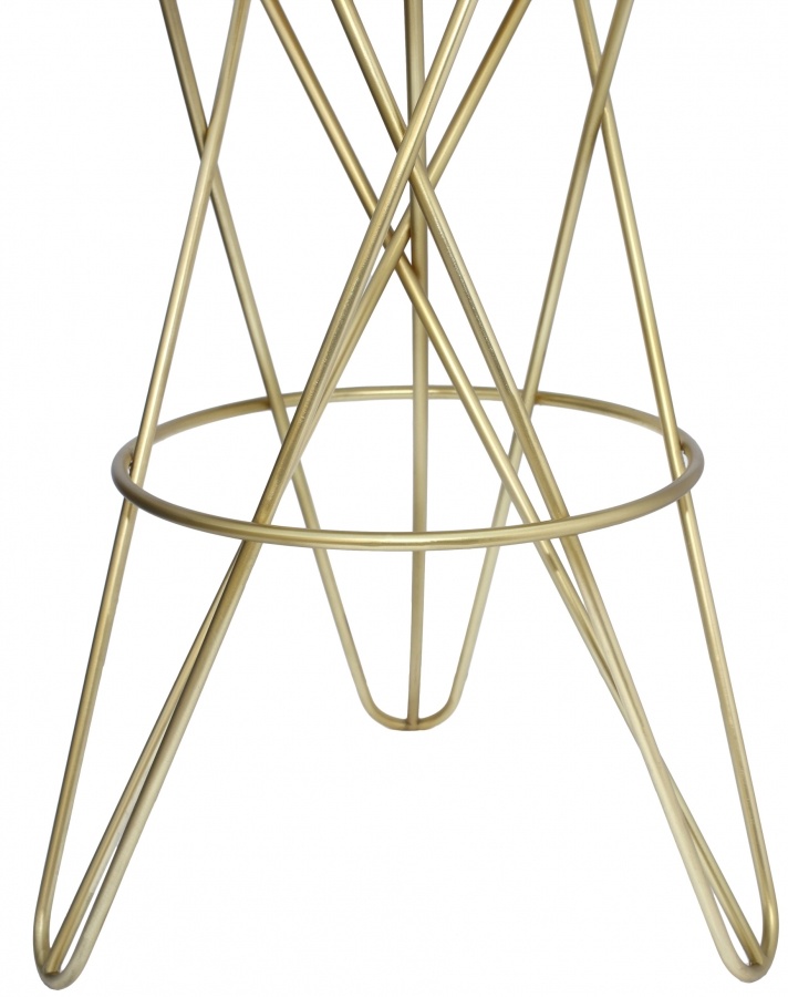 Meridian Furniture Mercury Bar Stool - Gold Meridian Furniture Mercury Bar Stool - Gold