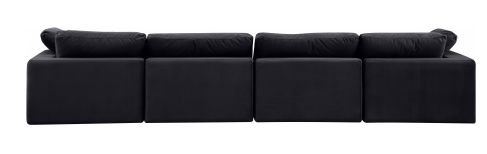 Meridian Furniture Comfy Velvet 4-Piece Sofa-1