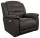 La-Z-Boy® Redwood Chocolate Leather Power Rocking Recliner with Headrest-0