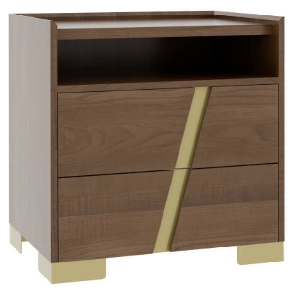 Country View Woodworking Verrado 28" Metal Legs Nightstand with Opening-0