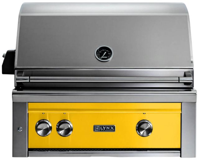LYNX® Professional 2-Burner California Poppy Built-In Natural Gas Grill with Rotisserie-0