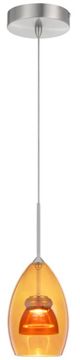 Cal® Lighting & Accessories Amber/Yellow Mini Pendant-0