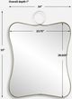 Uttermost® Talia Antique Brass Vanity Mirror-3
