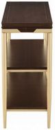 ACME Furniture Eschenbach Cherry Sofa Table with Gold Frame-4