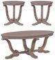 Liberty Furniture Greystone Mill 3-Piece Stone White Wash Occasional Table Set -0