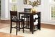 New Classic® Home Furnishings Gia 3-Piece Ebony Counter Height Dining Set-1