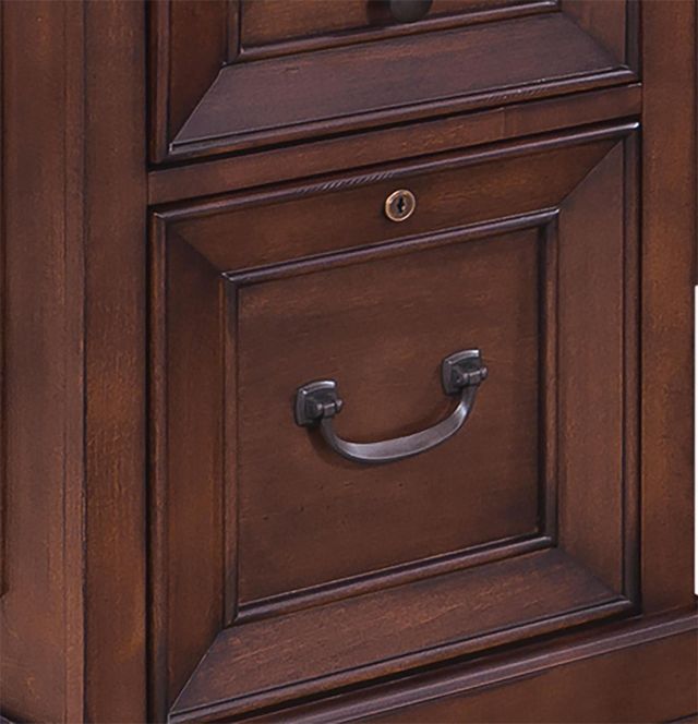 aspenhome® Richmond 2-Piece Brown Burgundy 66" Desk-1