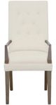 Fairfield® Customizable Entree Dining Straight Tall Button Back Arm Chair-1