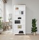Legends Home Hampton Barnwood/Jasmin White 87" Bookcase-1