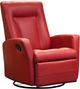 Elran L0222 Red Manual Glider Rocker Recliner-0