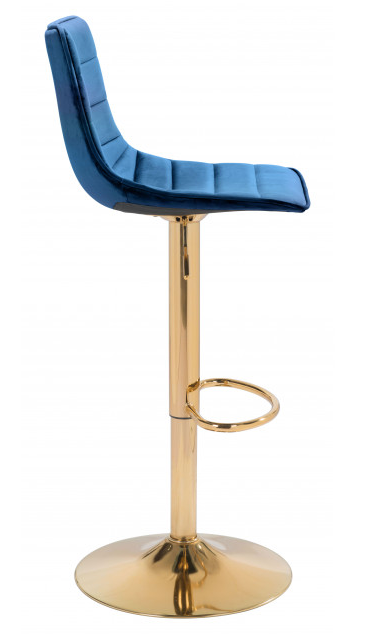 Zuo® Modern Prima Dark Green/Gold Bar Chair-1