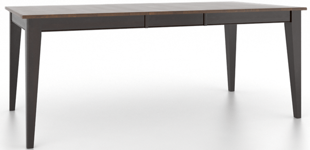 Canadel Customizable Cognac Washed   Rectangular Dining Table with Ebony Washed Legs-0