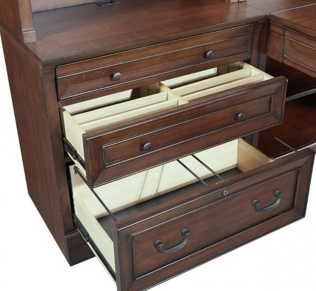 aspenhome® Richmond Brown Burgundy 32" File Cabinet-1