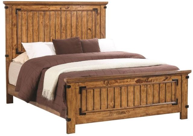 Coaster® Brenner Rustic Honey Queen Panel Bed-0