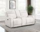 Coaster® Kennett Ivory Power Reclining Loveseat-1