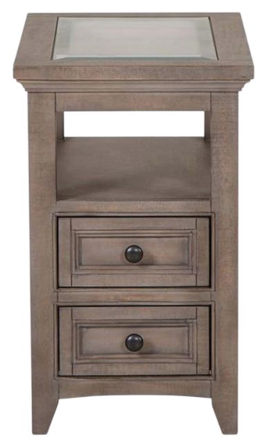 Magnussen Home® Paxton Place Dovetail Gray Chairside End Table-1