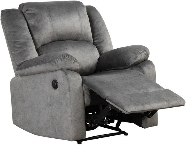 Milton Green Stars Gray Power Recliner Chair-1