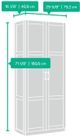 Sauder® Select White Storage Cabinet-1