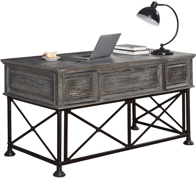 Parker House® Gramercy Park Vintage Burnished Smoke Writing Desk-3