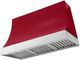 AGA Marquee 48" Piccadilly Red Wall Mounted Range Hood with Polished Chrome Trim-0