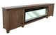 International Furniture Direct Natural Parota Brown 93" Electric Fireplace -0