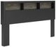 Signature Design by Ashley® Broachmyn Black/Gray King Bookcase Headboard-0