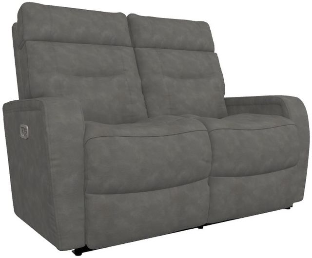 La-Z-Boy® Baron Slate Power Wall Reclining Loveseat with Headrest and Lumbar-0