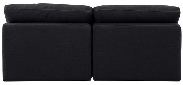 Meridian Furniture Indulge 2-Piece Black Armless Sofa-3