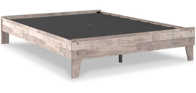 Signature Design by Ashley® Neilsville 5-Piece Whitewash Queen Platform \ Bed Set-1