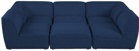 Meridian Furniture Miramar 6-Piece Navy Modular Sectional Sofa Set-1