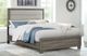 Coaster® Wright Brown Oak/Tan California King Upholstered Panel Bed-4