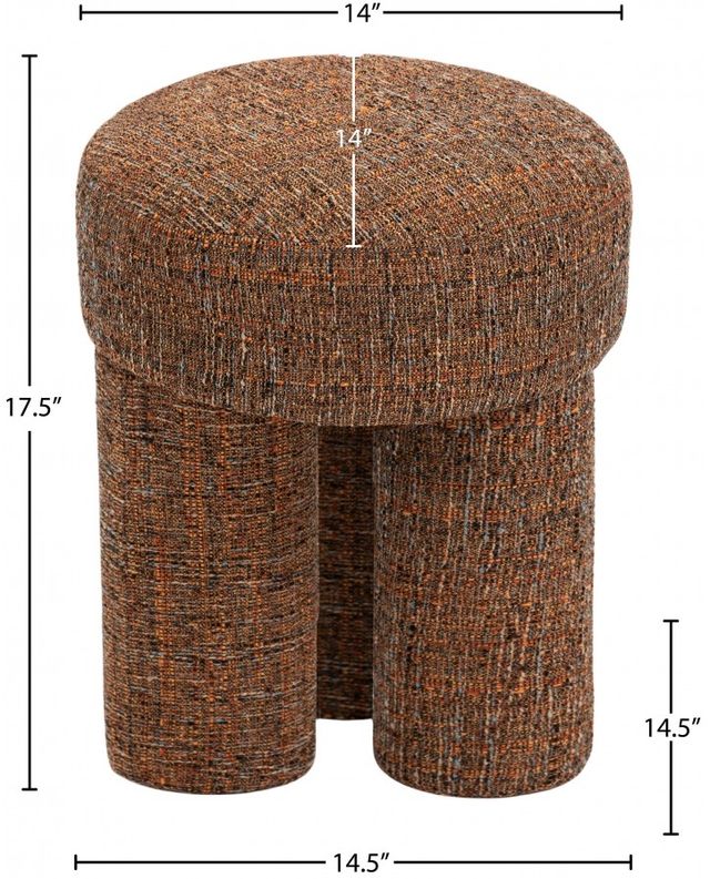Meridian Furniture Larson Cognac Stool-2