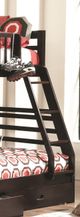 Coaster® Ashton Twin Over Full Underbed Drawers, Side Rails, Guard Rails and Ladder-1
