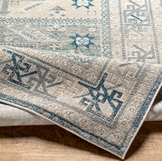 Surya Impulse Deep Teal/Taupe 4'x6' Area Rug-3