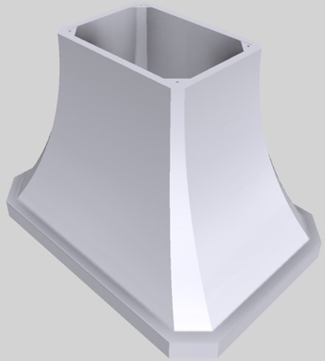 Vent-A-Hood® Designer Series 42" White Island Range Hood-2