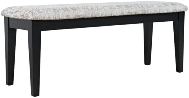 Jofran Inc. Urban Icon Black/Gray Upholstered Bench-0