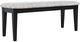 Jofran Inc. Urban Icon Black/Gray Upholstered Bench-0